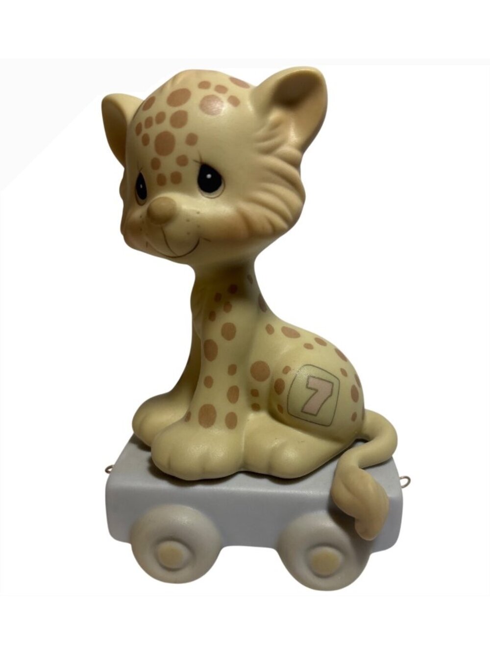 Precious Moments Birthday Train Age 7 Wishing You GRRR Eatness Leopard 109479